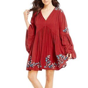 Free People | Red Te Amo Mini Dress